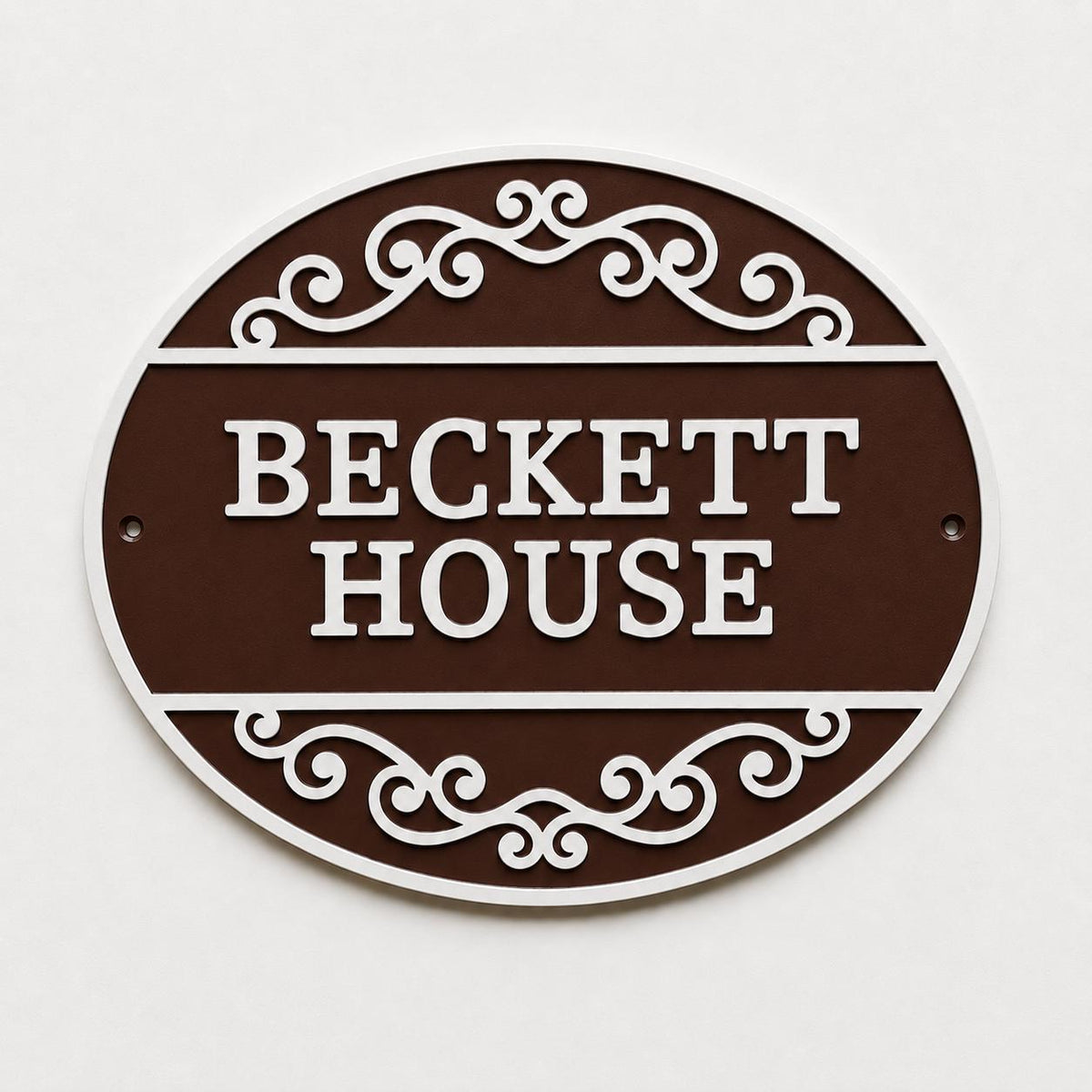Personalised Text Sign Custom House Name Plaque Garden Wall Plate Memorial Bench