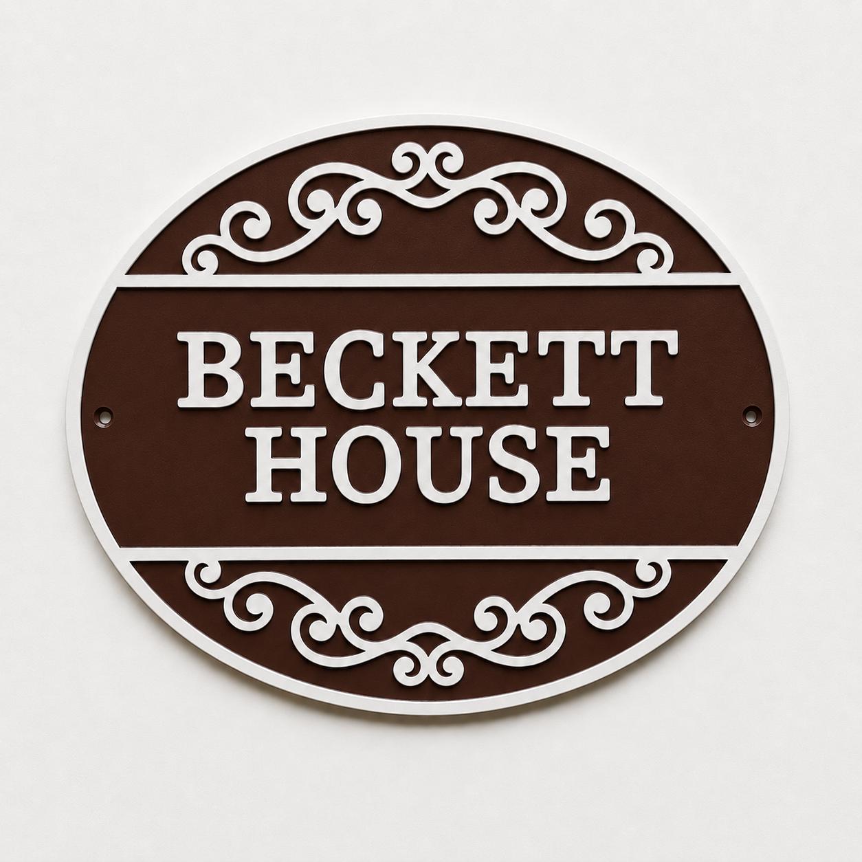 Personalised Text Sign Custom House Name Plaque Garden Wall Plate Memorial Bench