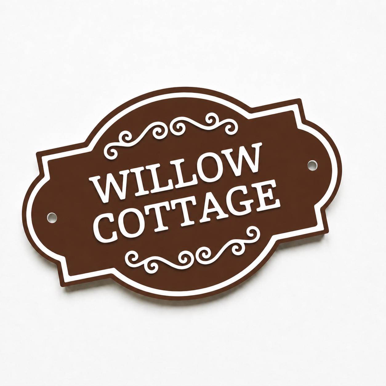 Personalised Text Sign Custom House Name Plaque Garden Wall Plate Memorial Bench