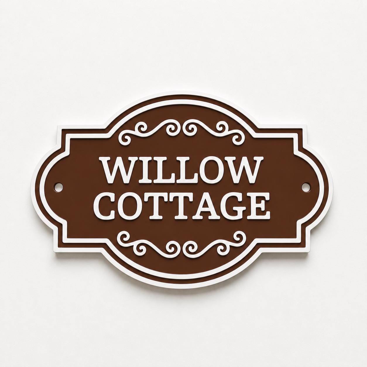 Personalised Text Sign Custom House Name Plaque Garden Wall Plate Memorial Bench