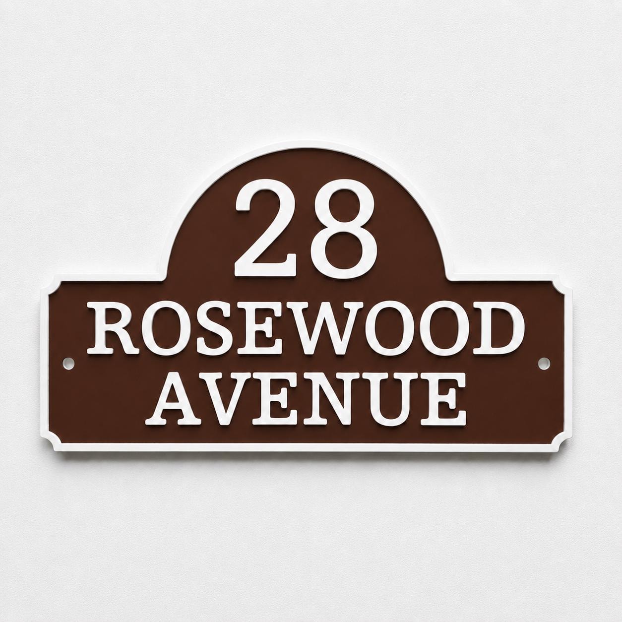 Personalised House Number Sign Custom Street Name Text Plaque Garden Wall Plate