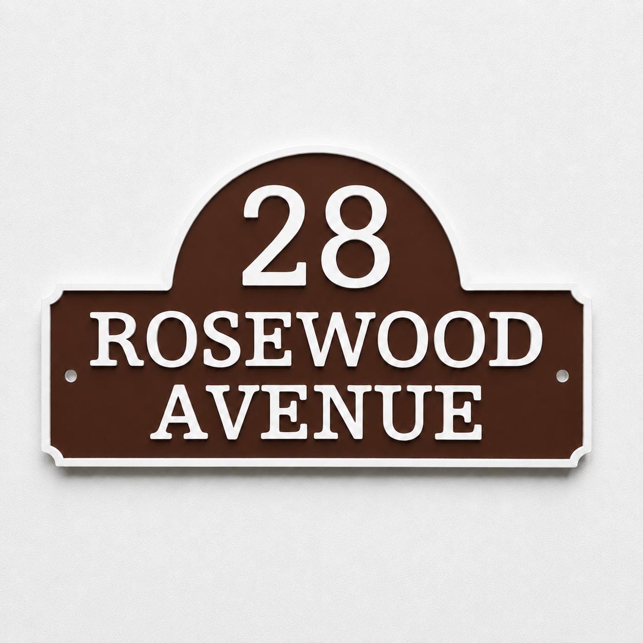 Personalised House Number Sign Custom Street Name Text Plaque Garden Wall Plate