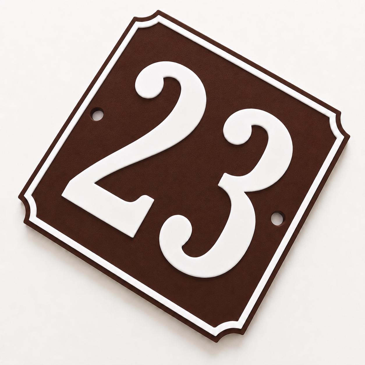 Personalised House Number Sign – Custom Home Front Door Gate Plate Plaque