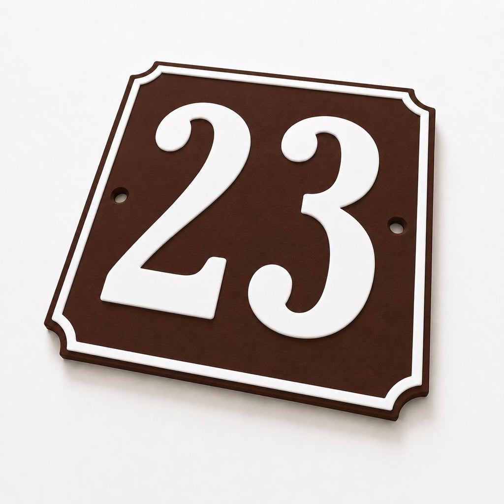 Personalised House Number Sign – Custom Home Front Door Gate Plate Plaque