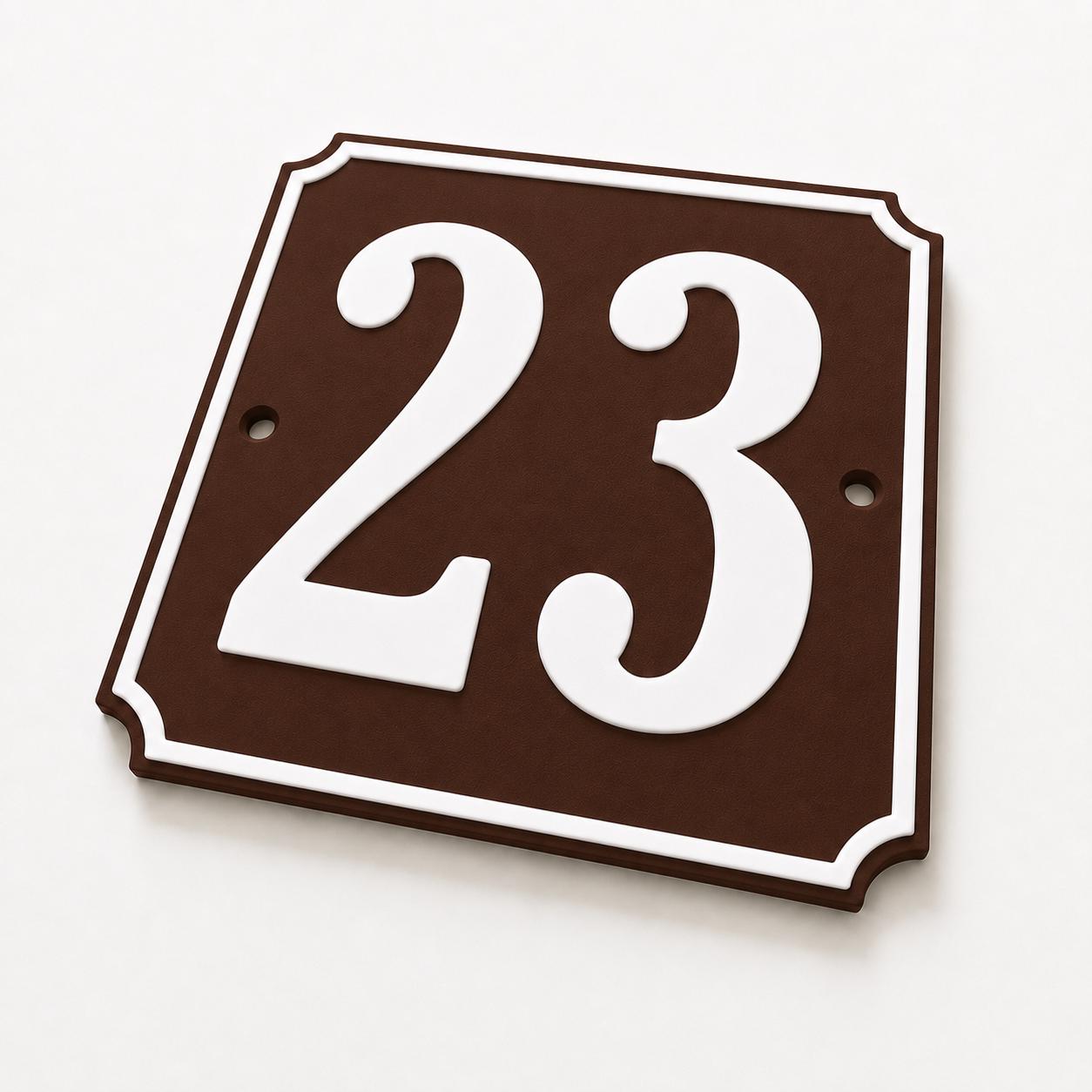 Personalised House Number Sign – Custom Home Front Door Gate Plate Plaque