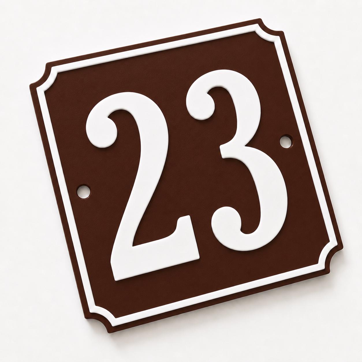 Personalised House Number Sign – Custom Home Front Door Gate Plate Plaque