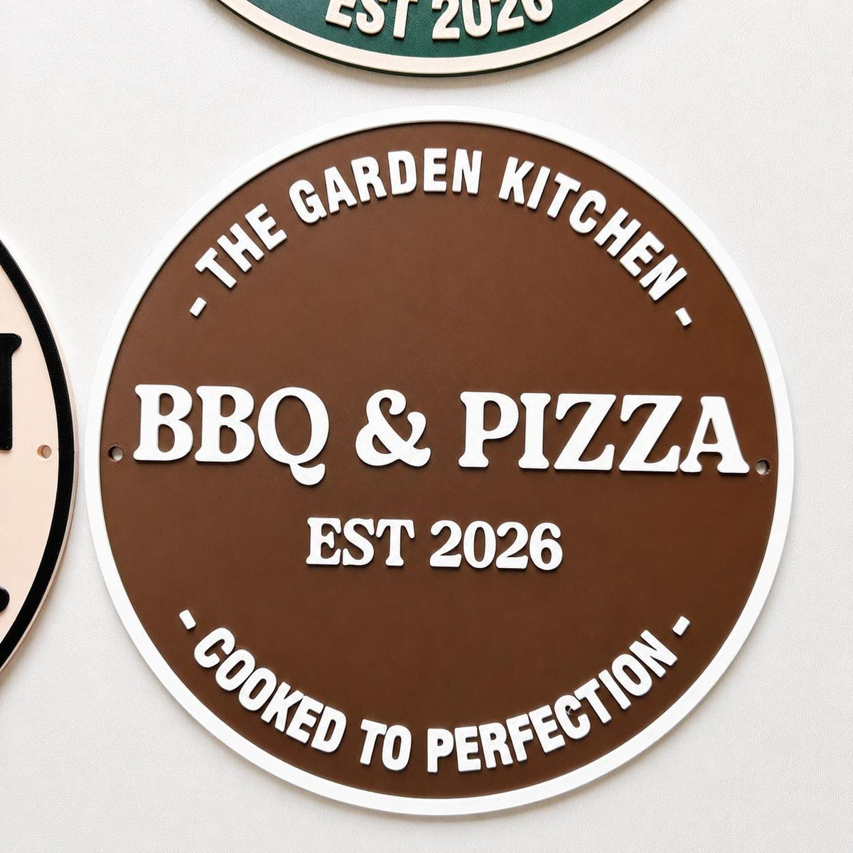 Personalised Plaque - BBQ Grill Garden Bar Fully Customised Wall Plate Sign Gift