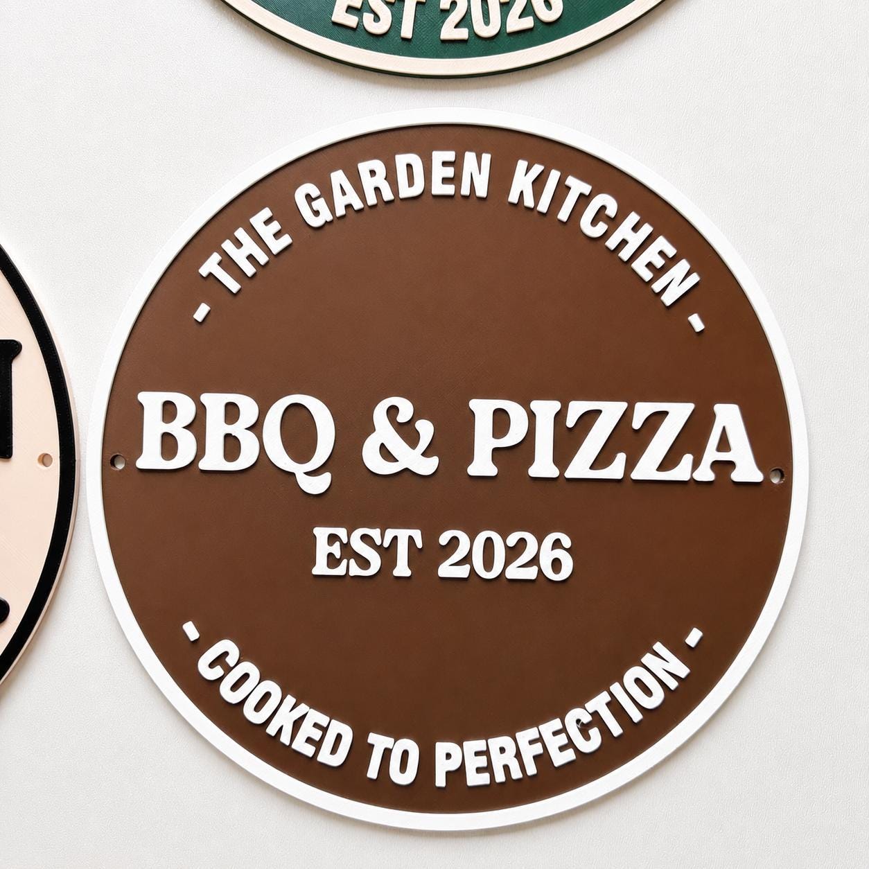 Personalised Plaque - BBQ Grill Garden Bar Fully Customised Wall Plate Sign Gift