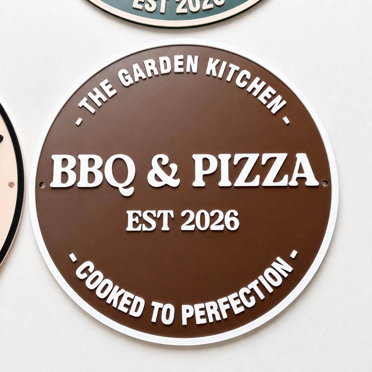 Personalised Plaque - BBQ Grill Garden Bar Fully Customised Wall Plate Sign Gift