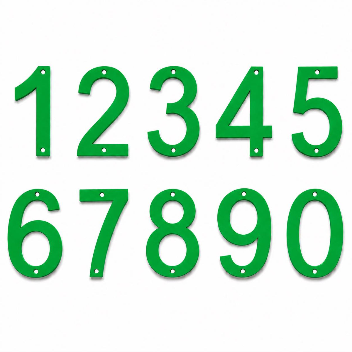 House Numbers – Front Door Sign Plaque Home Address Wall Mounted Screw Holes