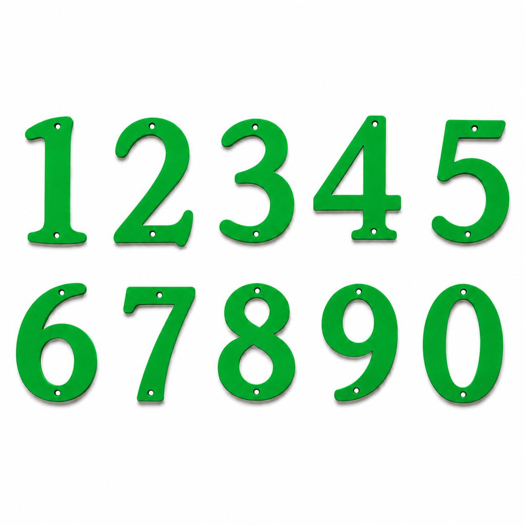 House Numbers – Front Door Sign Plaque Home Address Wall Mounted Screw Holes