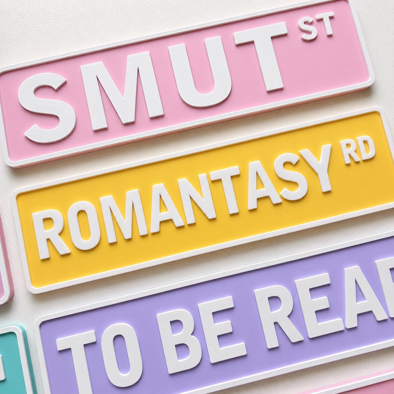 Personalised Book Genre Library Plaque Bookcase Shelf Decoration Plate Sign