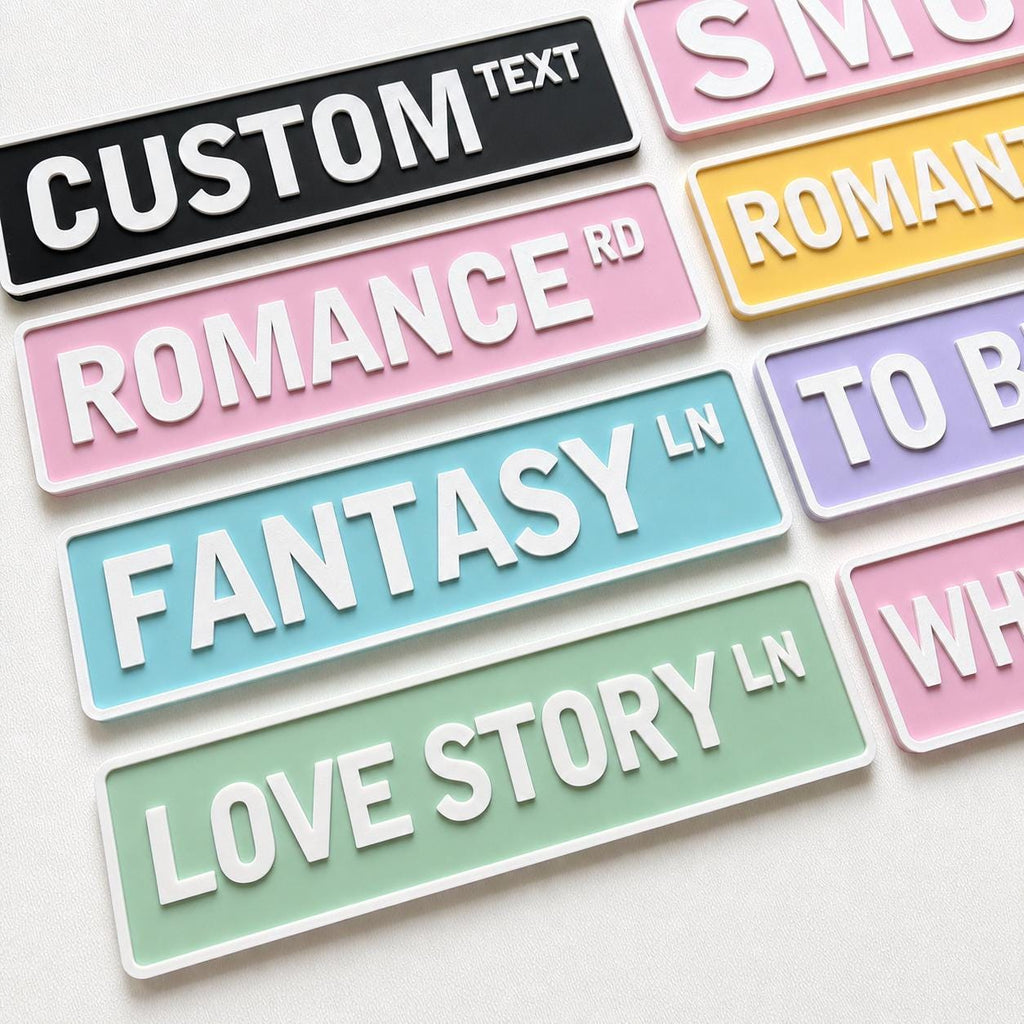 Personalised Book Genre Library Plaque Bookcase Shelf Decoration Plate Sign