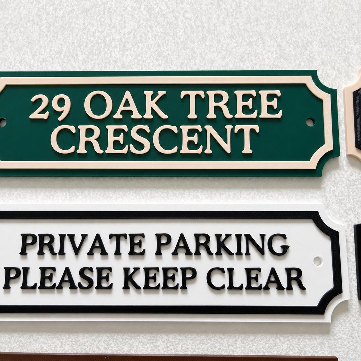 Personalised Text Sign Custom House Front Door Number Name Business Plate Plaque