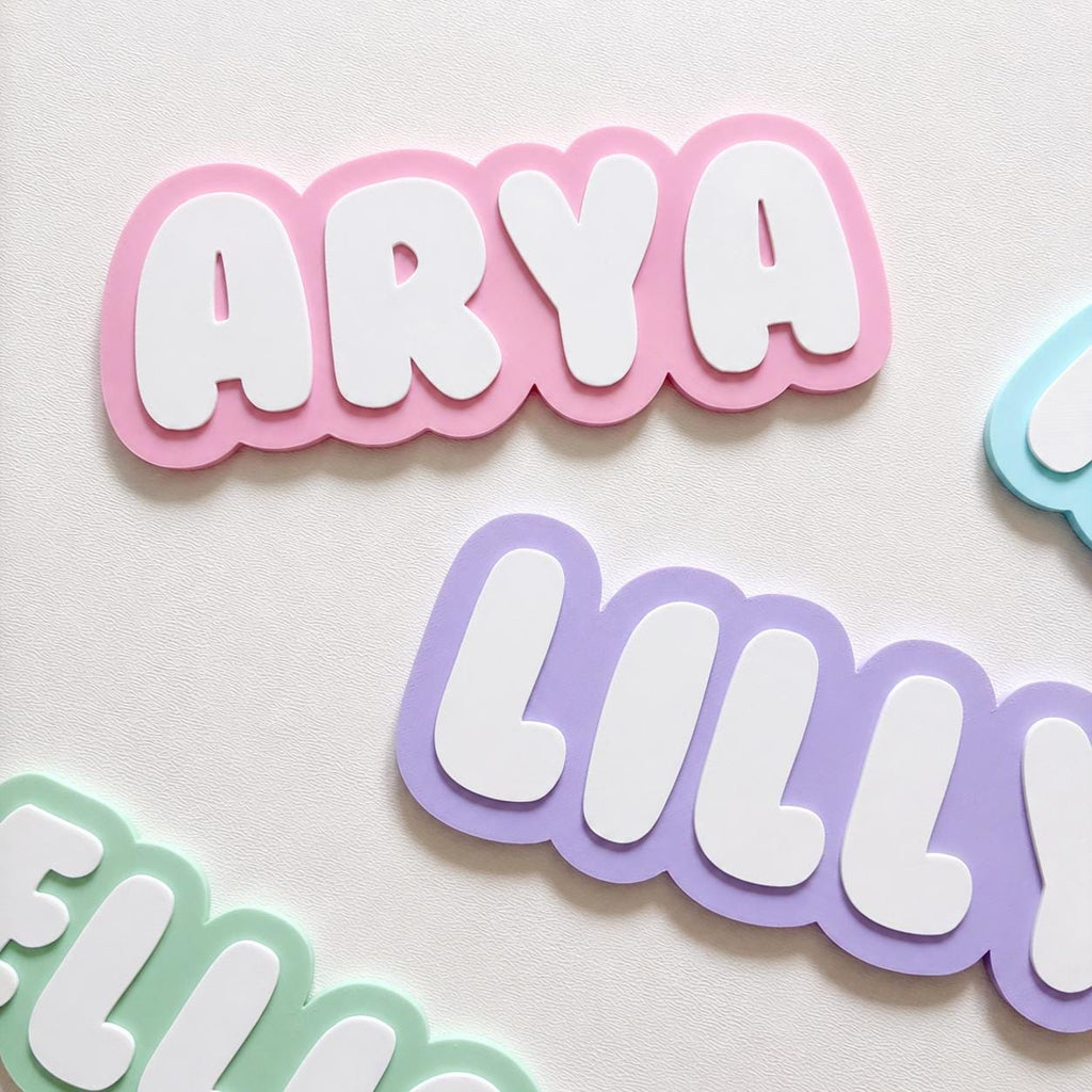 Personalised Kids Name Door Sign – Custom Girls Boys Bedroom Decoration Plate