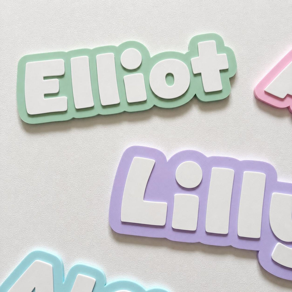 Personalised Kids Name Door Sign – Custom Girls Boys Bedroom Decoration Plate