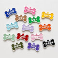 Personalised Pet Collar Name Tag - Custom Dog Puppy Cat ID Disk Bone Charm