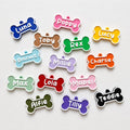 Personalised Pet Collar Name Tag - Custom Dog Puppy Cat ID Disk Bone Charm