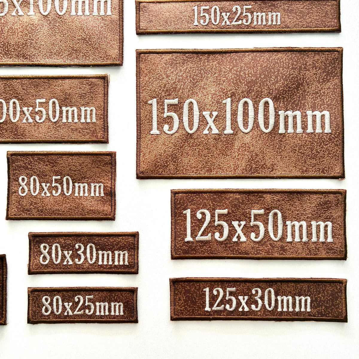 Personalised Embroidered Faux Suede Patches Sew/Iron/VELCRO® Biker Jacket Badges