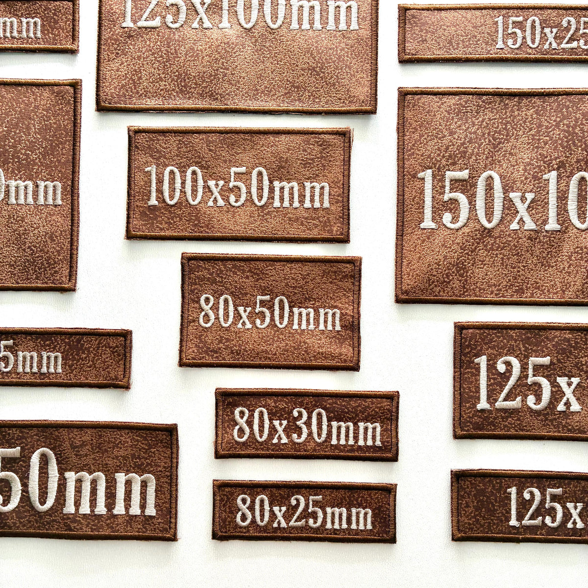 Personalised Embroidered Faux Suede Patches Sew/Iron/VELCRO® Biker Jacket Badges