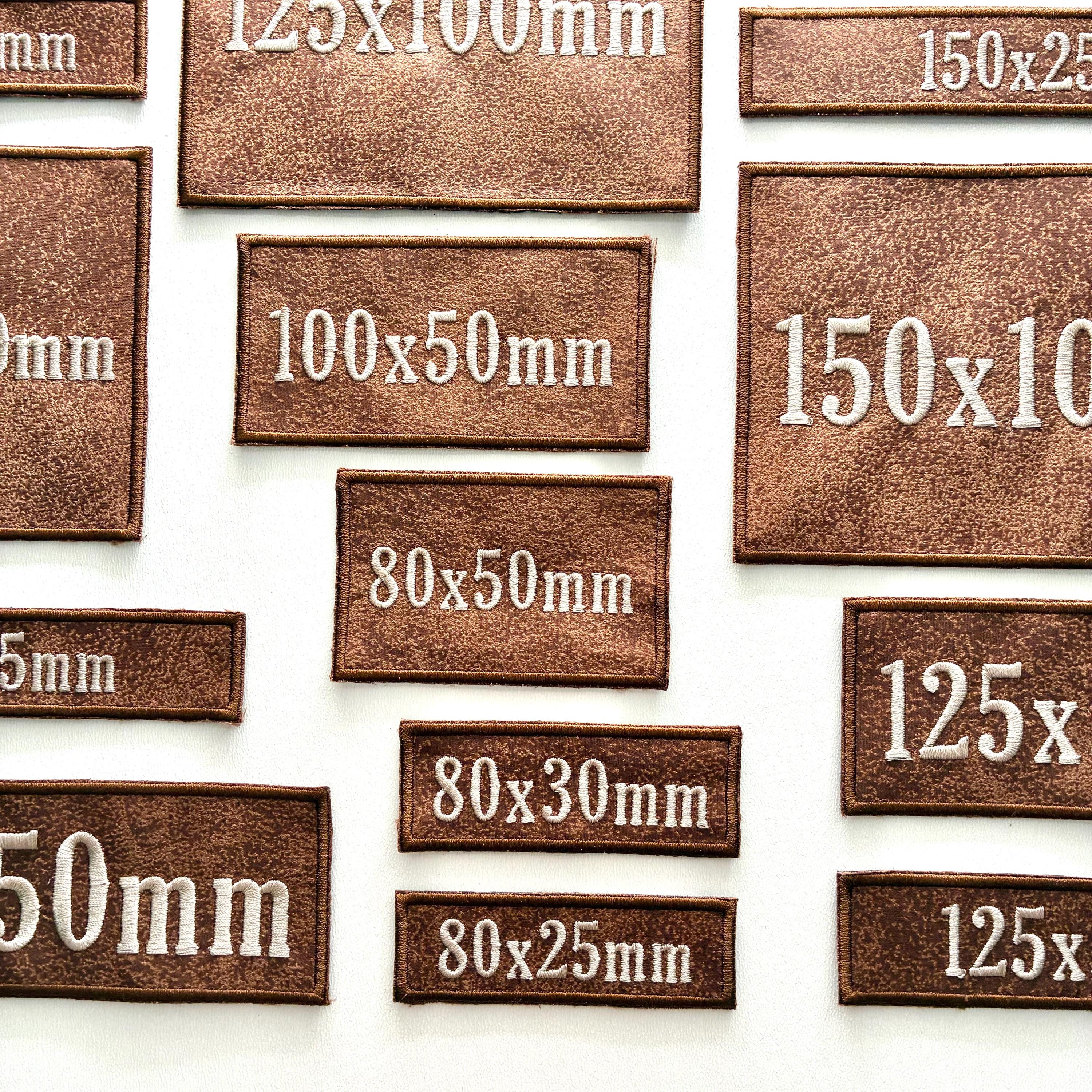 Personalised Embroidered Faux Suede Patches Sew/Iron/VELCRO® Biker Jacket Badges