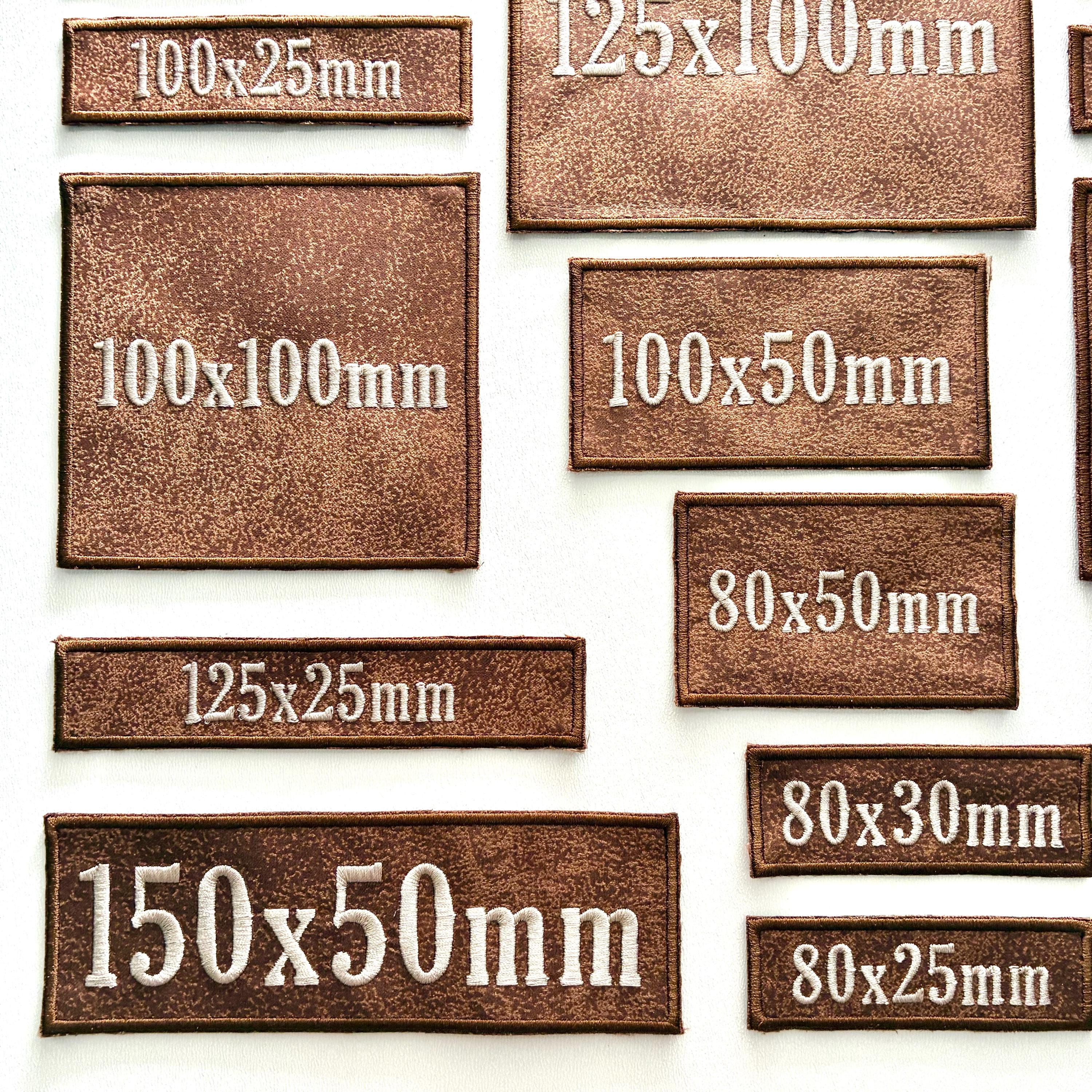 Personalised Embroidered Faux Suede Patches Sew/Iron/VELCRO® Biker Jacket Badges