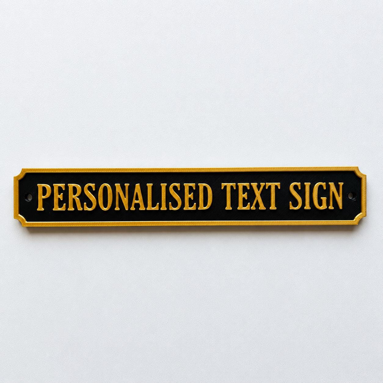 Personalised Text Sign – Custom Street Road New Home House Decoration Plate