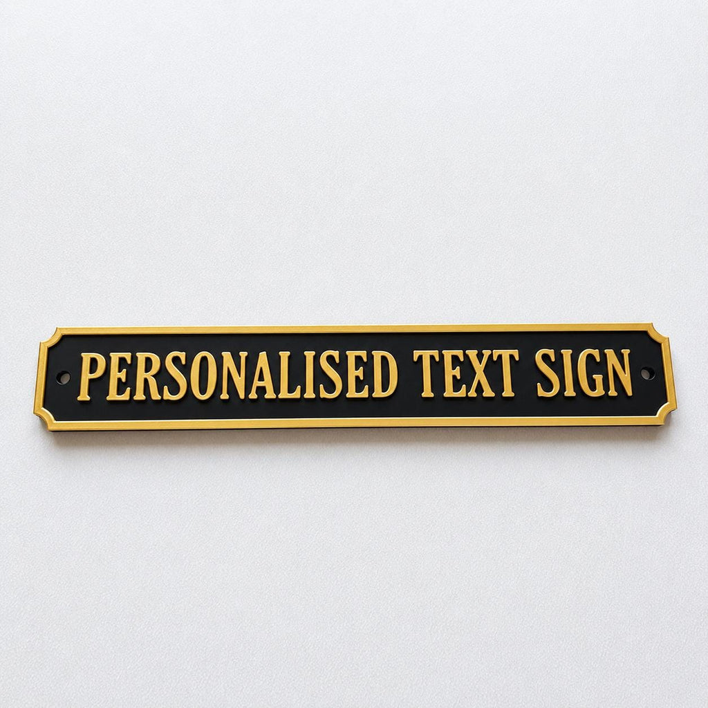 Personalised Text Sign – Custom Street Road New Home House Decoration Plate