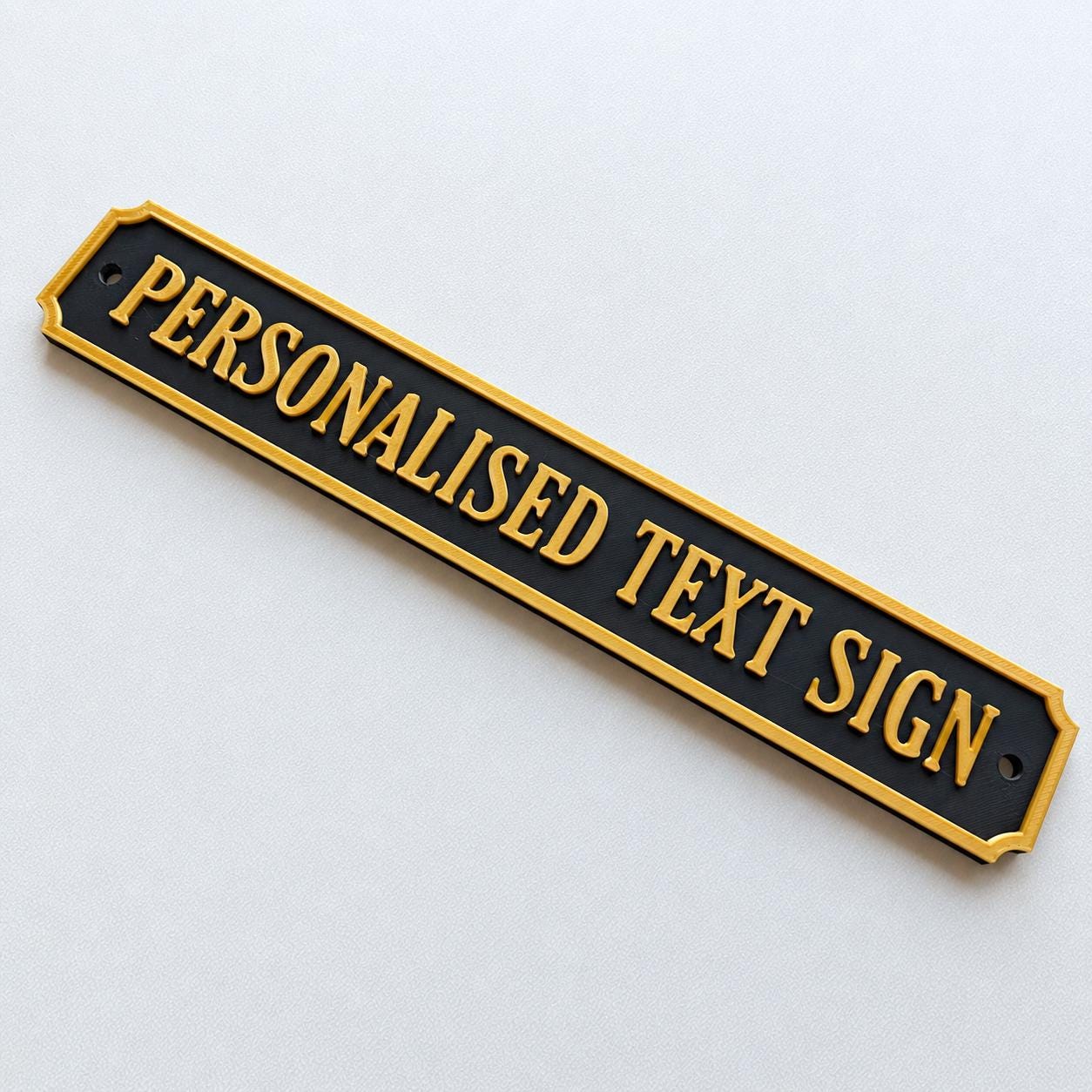 Personalised Text Sign – Custom Street Road New Home House Decoration Plate
