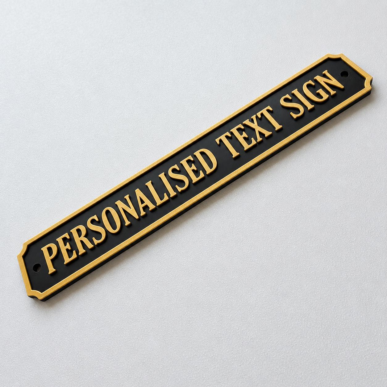 Personalised Text Sign – Custom Street Road New Home House Decoration Plate