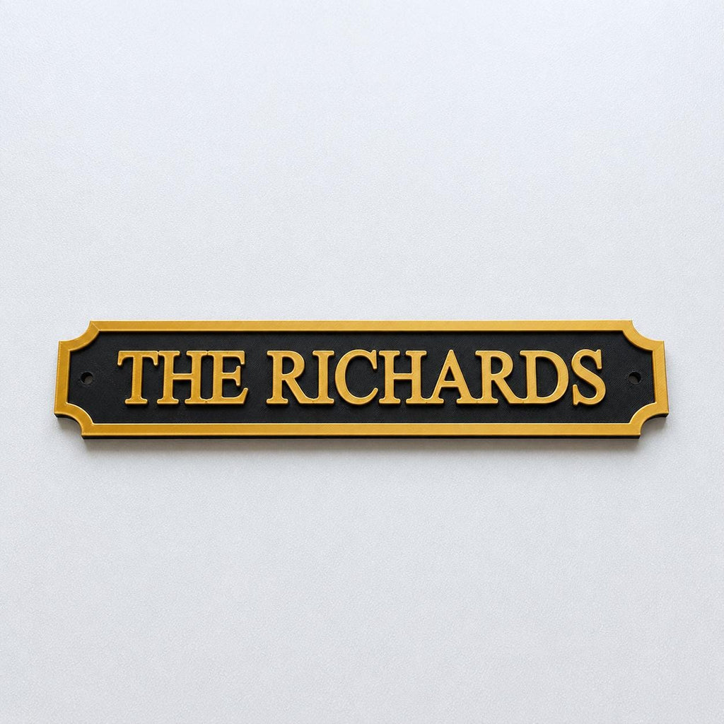 Personalised Text Sign – Custom Street Road New Home House Decoration Plate