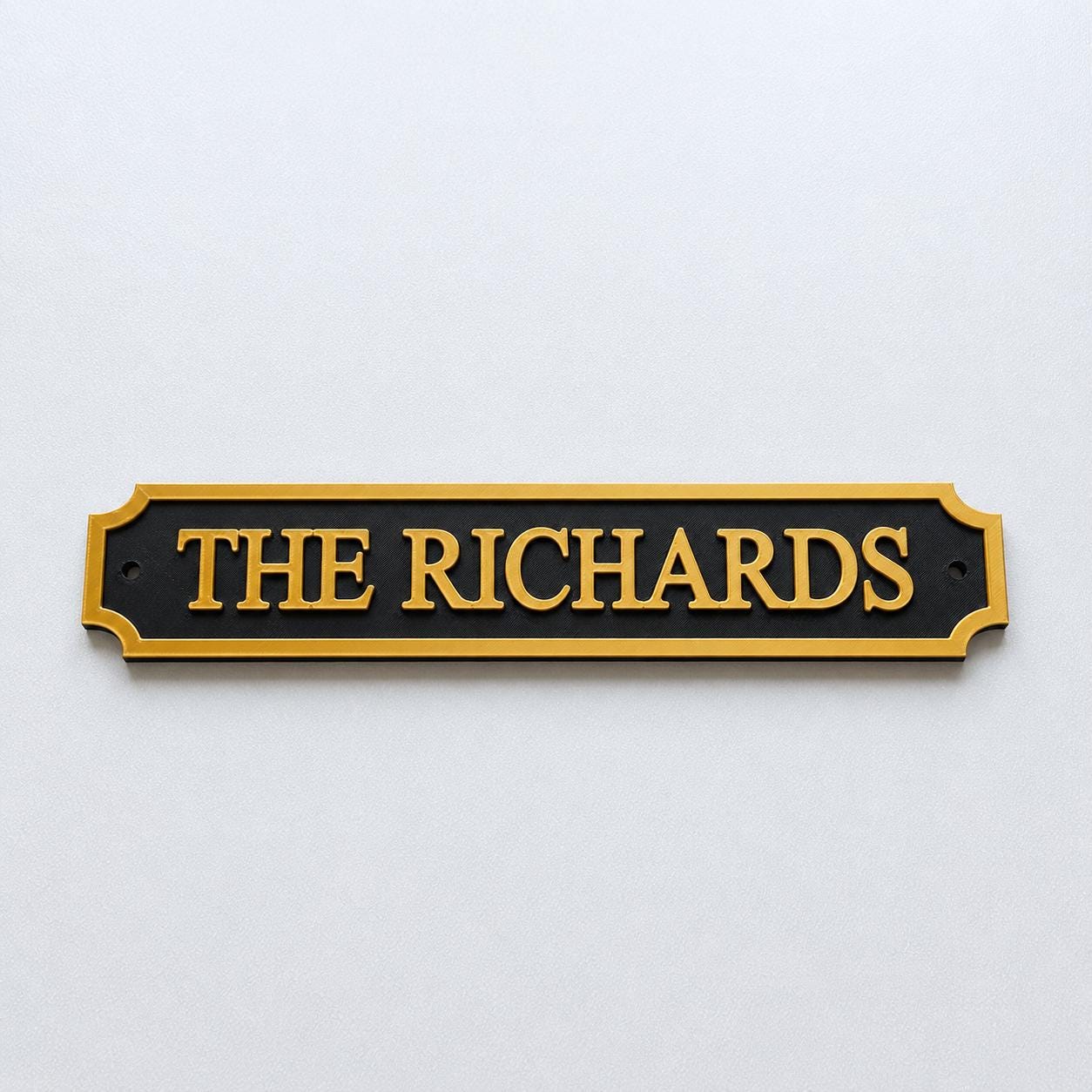 Personalised Text Sign – Custom Street Road New Home House Decoration Plate