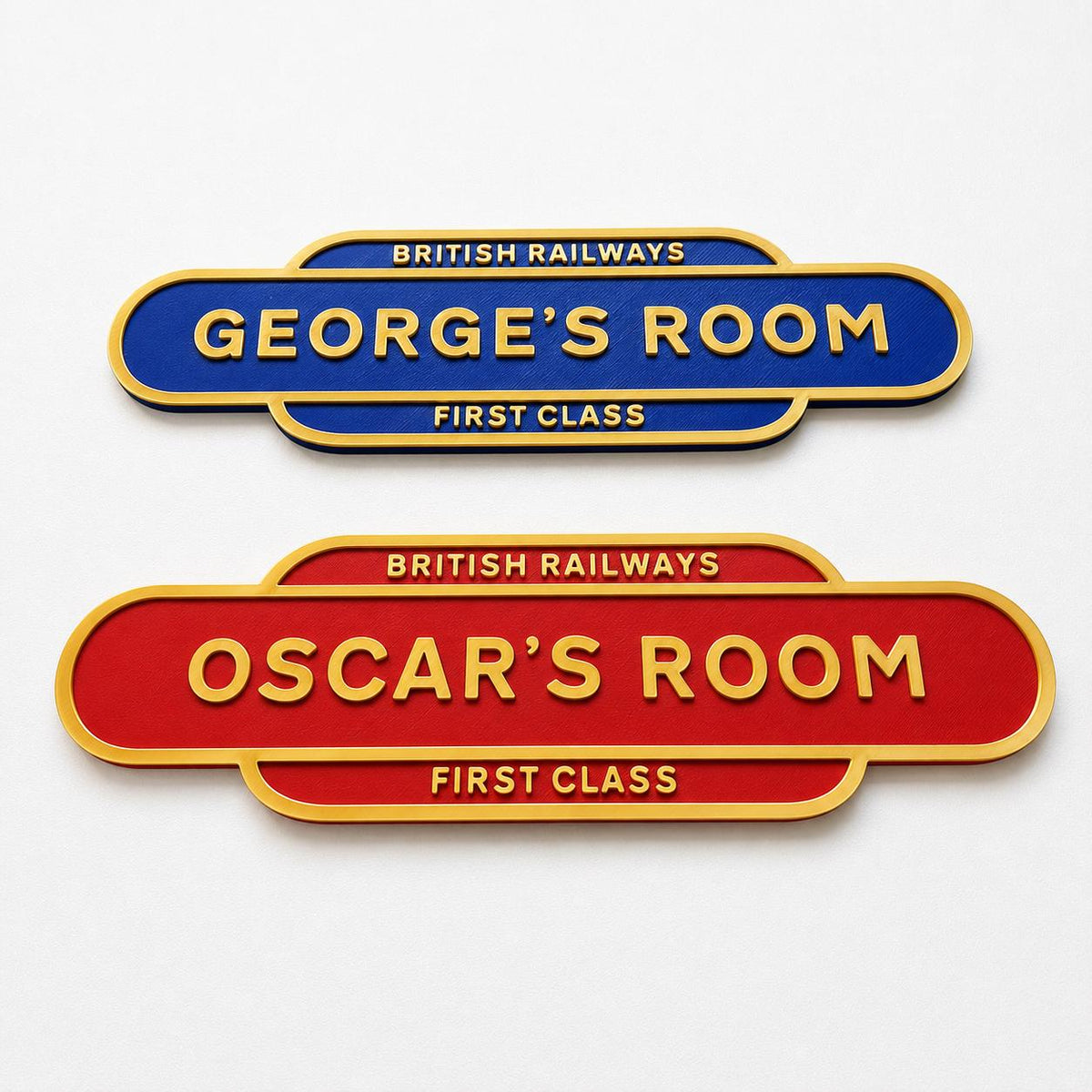 Personalised Name British Railways Train Door Sign Boys Bedroom Decoration Plate