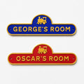 Personalised Kids Name Train Door Sign – Custom Boys Bedroom Decoration Plate