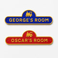 Personalised Kids Name Train Door Sign – Custom Boys Bedroom Decoration Plate