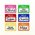 Personalised Embroidered Hello My Name Is Badges Sew/Iron/VELCRO® Text Patches