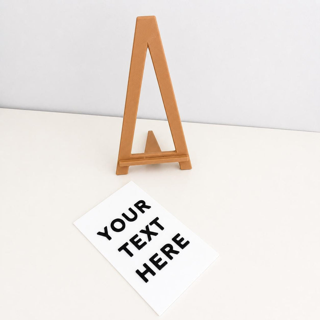 Personalised Mini Easel Sign - Custom Warning Office Work Desk Gift Lone Diner