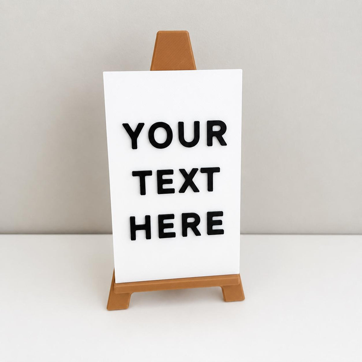 Personalised Mini Easel Sign - Custom Warning Office Work Desk Gift Lone Diner