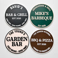 Personalised Plaque - BBQ Grill Garden Bar Fully Customised Wall Plate Sign Gift