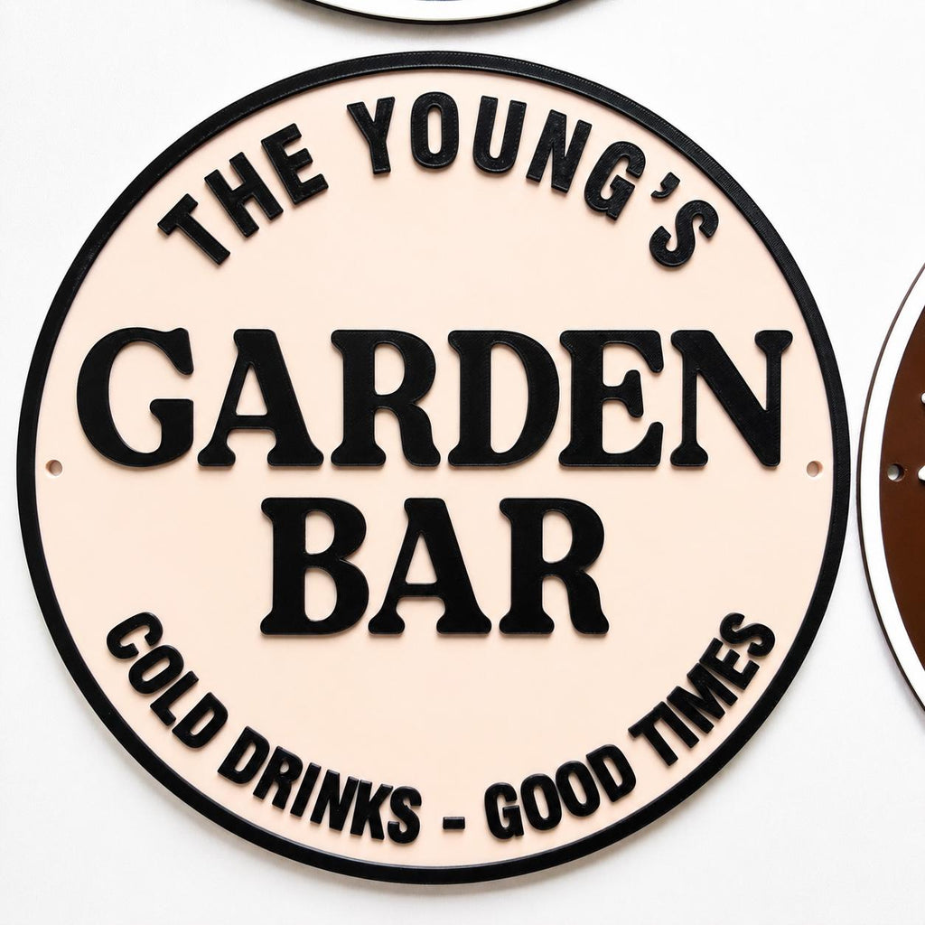 Personalised Plaque - BBQ Grill Garden Bar Fully Customised Wall Plate Sign Gift