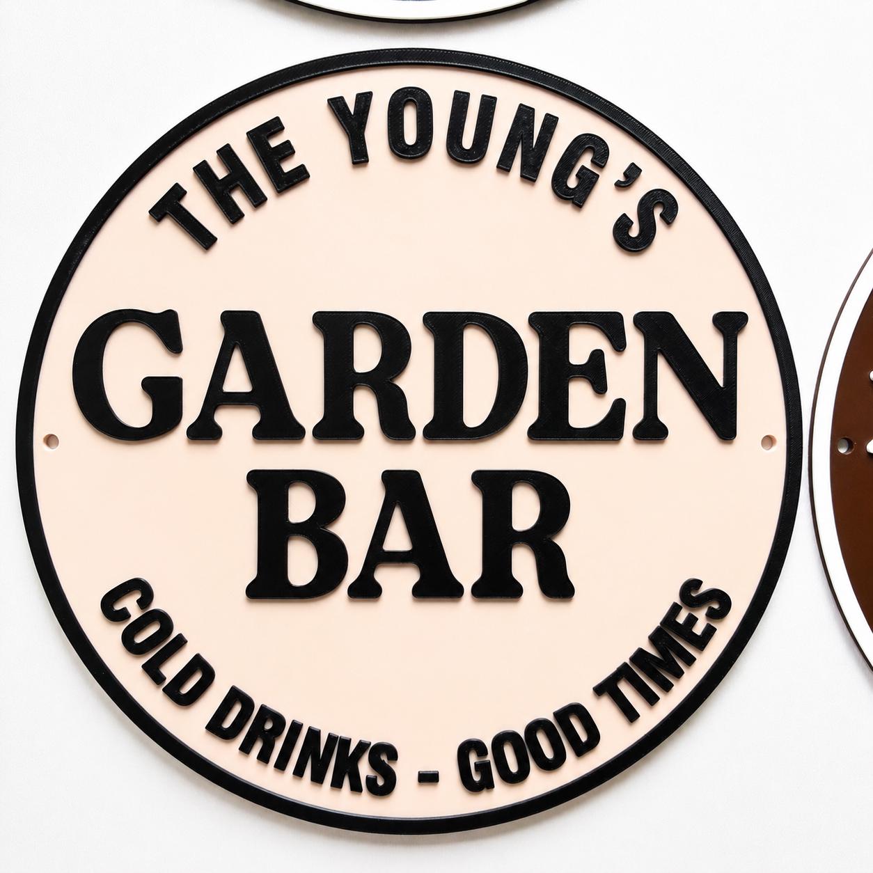 Personalised Plaque - BBQ Grill Garden Bar Fully Customised Wall Plate Sign Gift