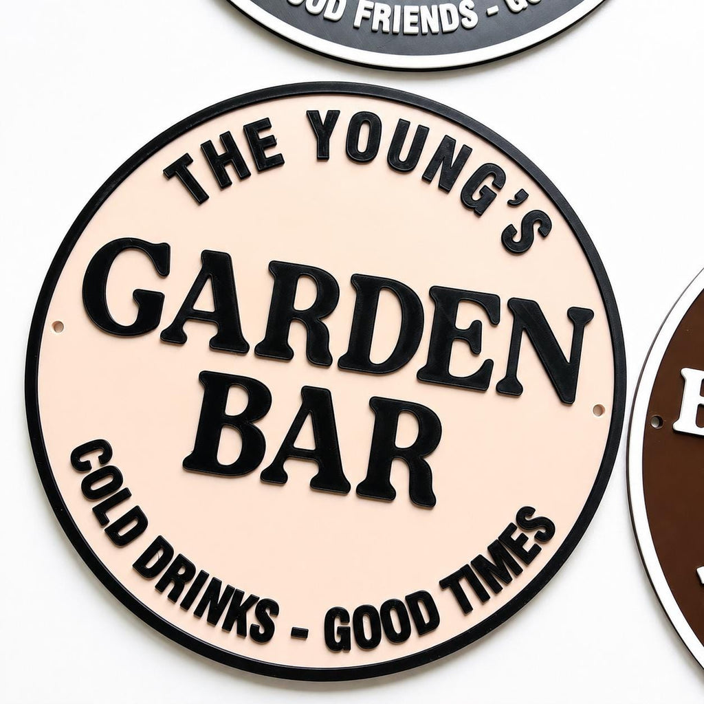 Personalised Plaque - BBQ Grill Garden Bar Fully Customised Wall Plate Sign Gift