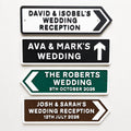Personalised Wedding Sign – Custom Street Road Text Mr & Mrs Reception Party