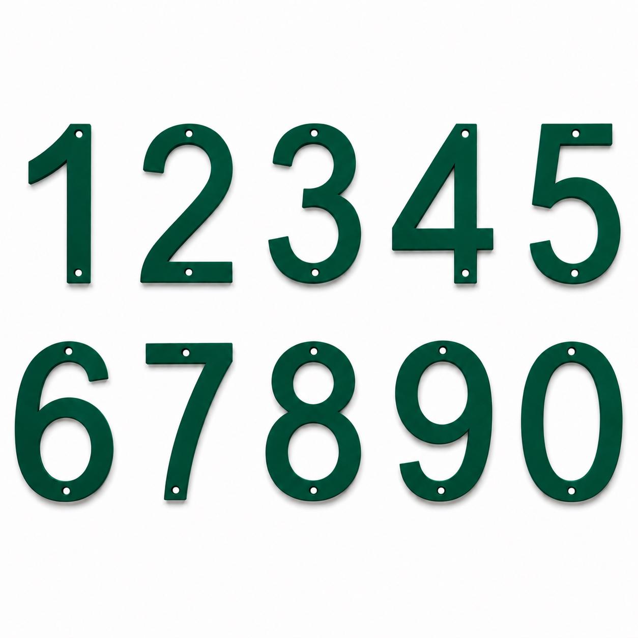House Numbers – Front Door Sign Plaque Home Address Wall Mounted Screw Holes