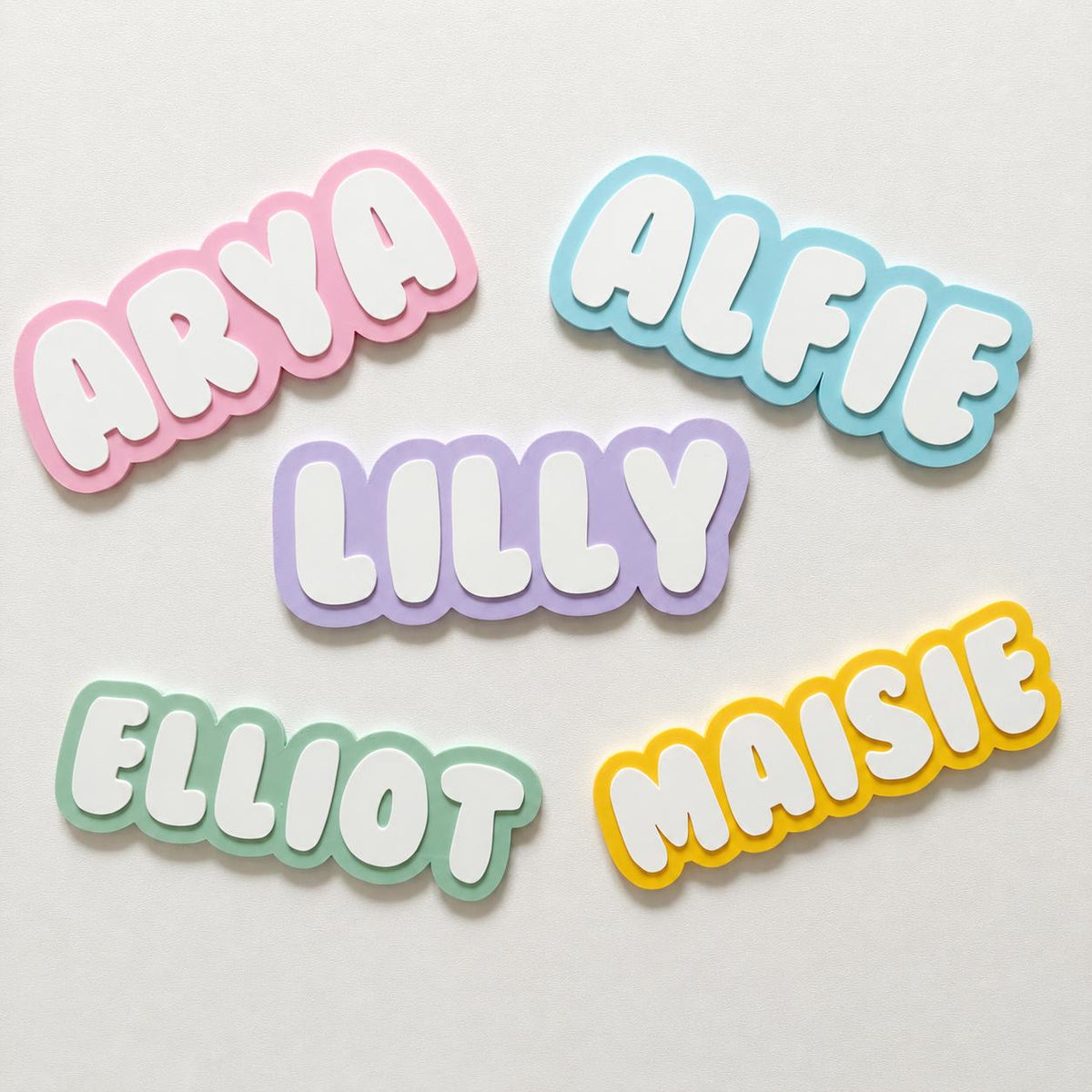 Personalised Kids Name Door Sign – Custom Girls Boys Bedroom Decoration Plate
