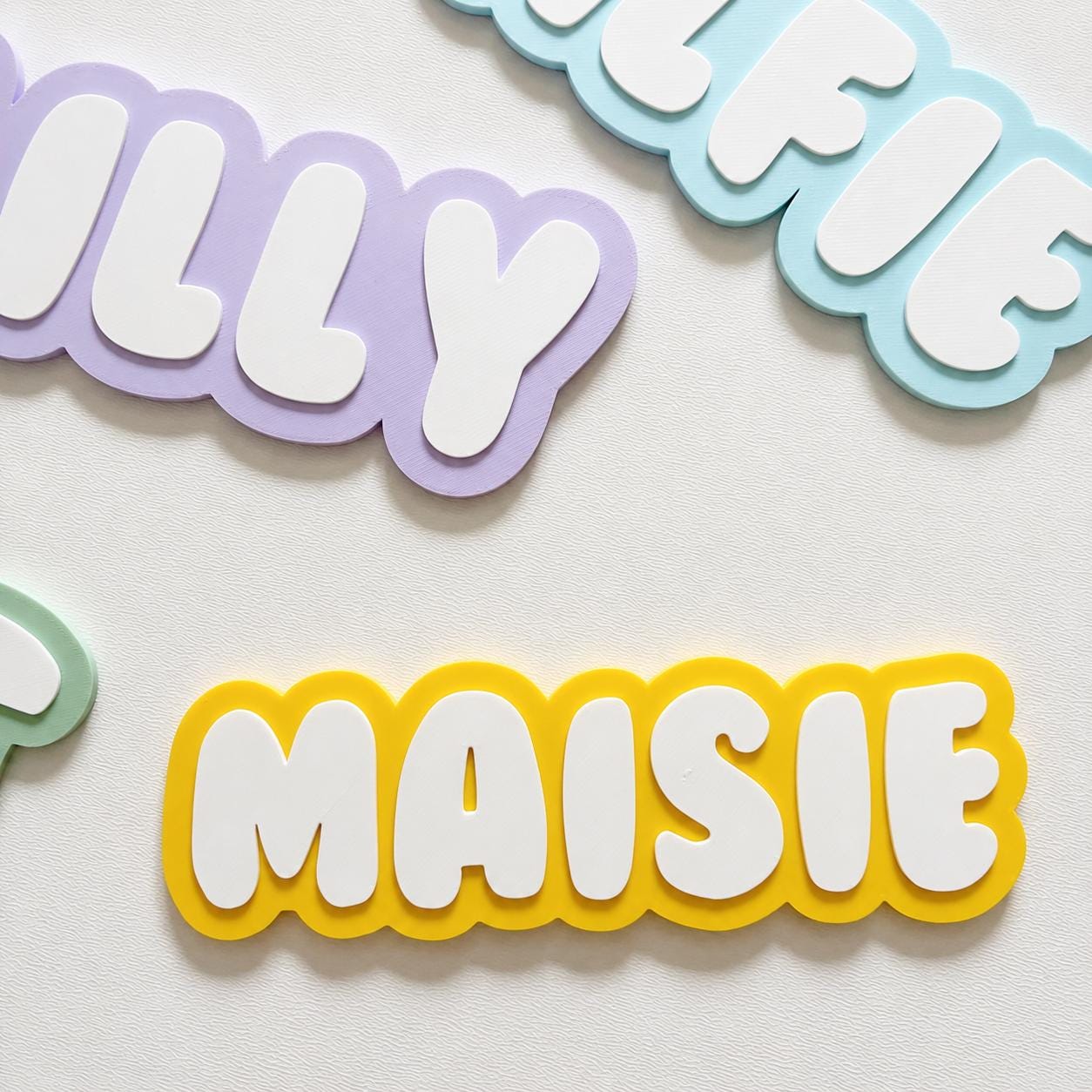 Personalised Kids Name Door Sign – Custom Girls Boys Bedroom Decoration Plate