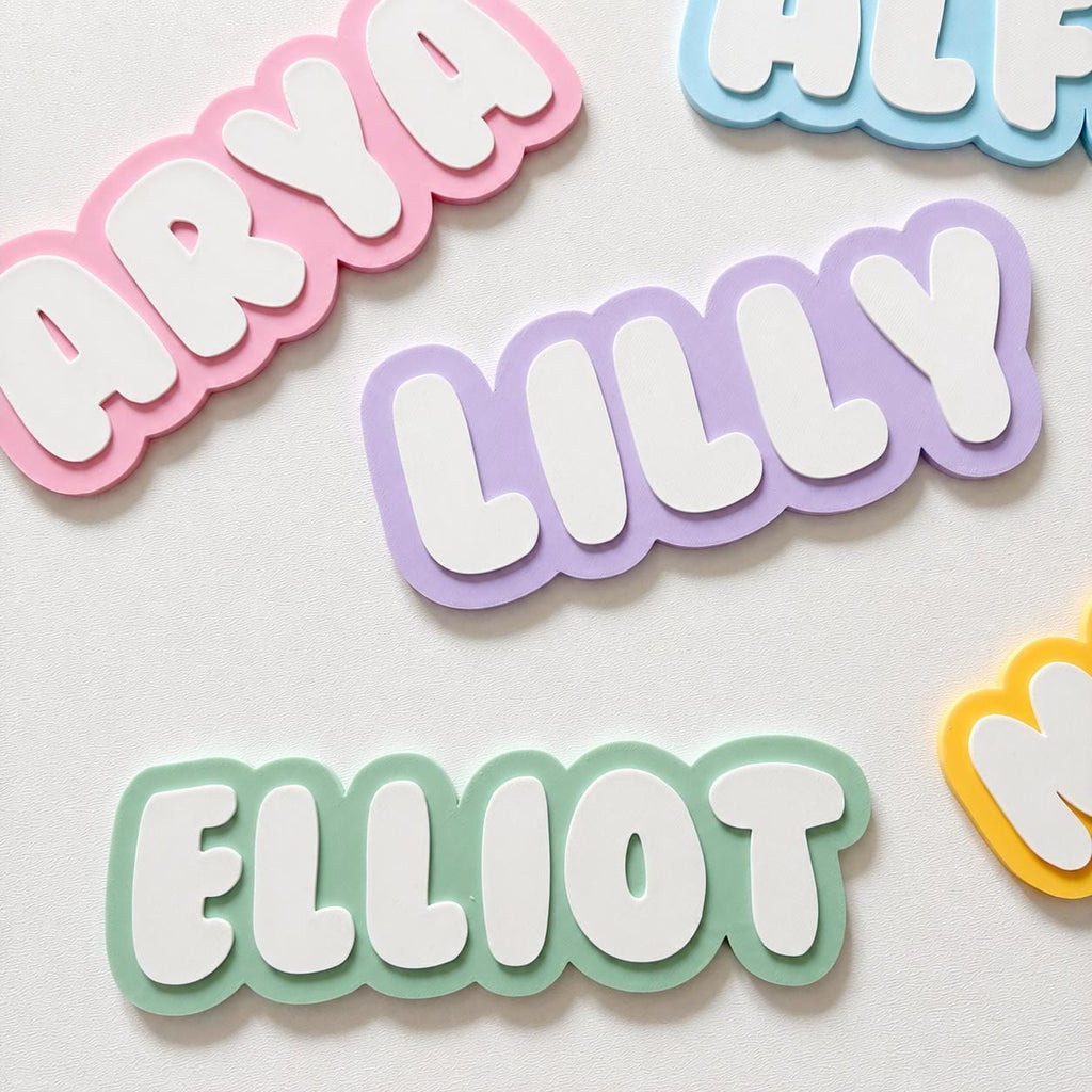 Personalised Kids Name Door Sign – Custom Girls Boys Bedroom Decoration Plate