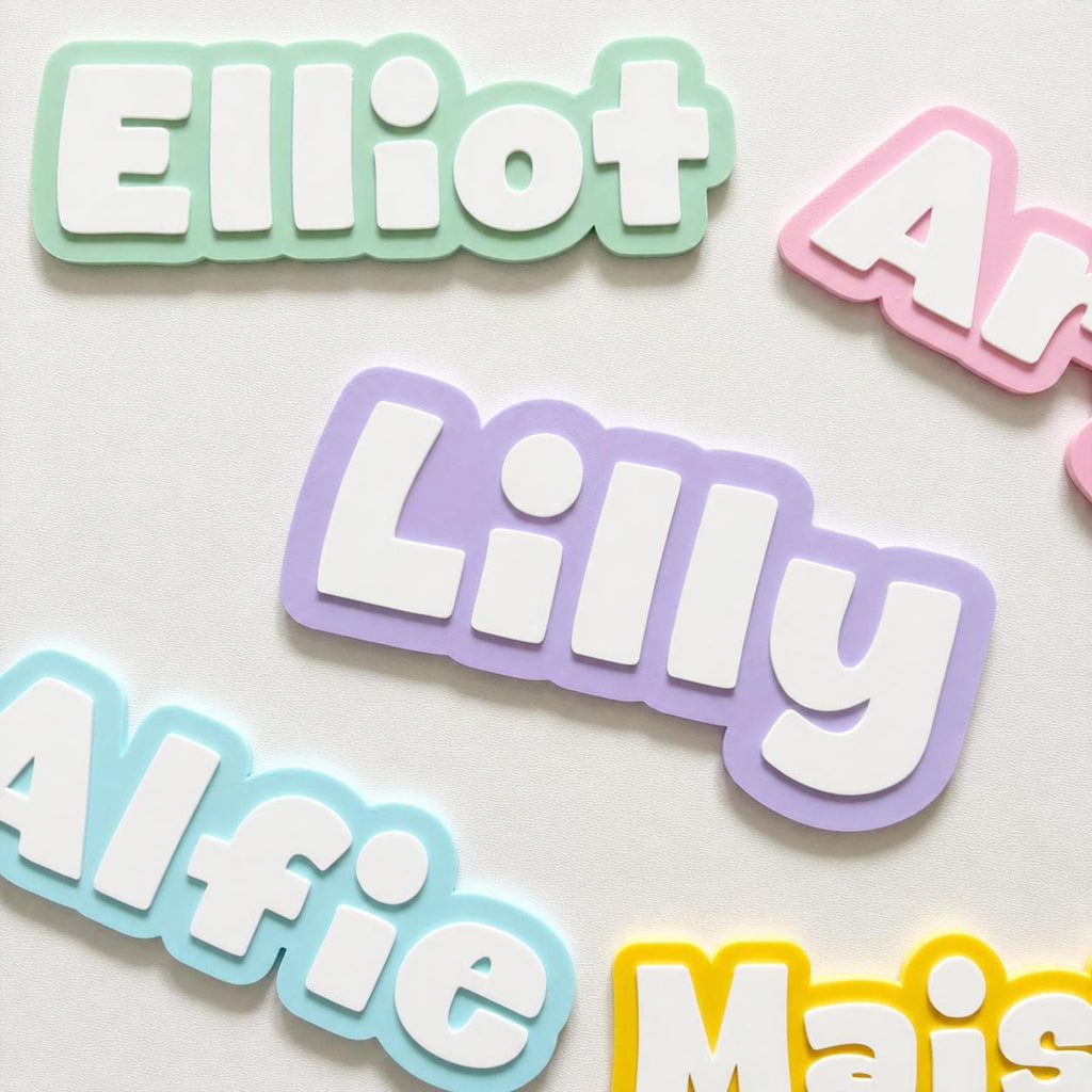 Personalised Kids Name Door Sign – Custom Girls Boys Bedroom Decoration Plate