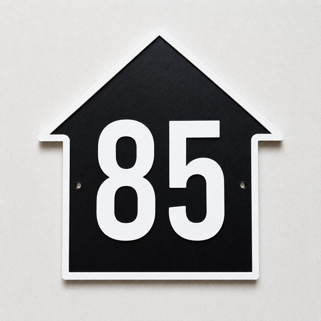 Personalised House Number Sign – Custom Home Front Door Gate Plate Plaque