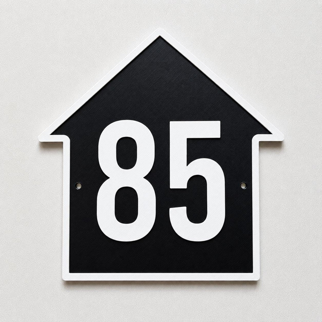 Personalised House Number Sign – Custom Home Front Door Gate Plate Plaque